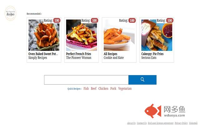 MyFavoriteRecipes New Tab