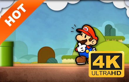 超级玛丽 新标签页 高清壁纸 流行游戏 主题插件截图