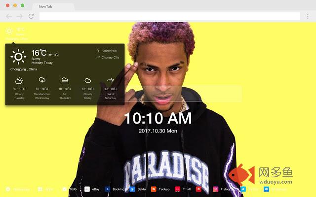 comethazine 流行明星 高清壁纸 新标签页 主题