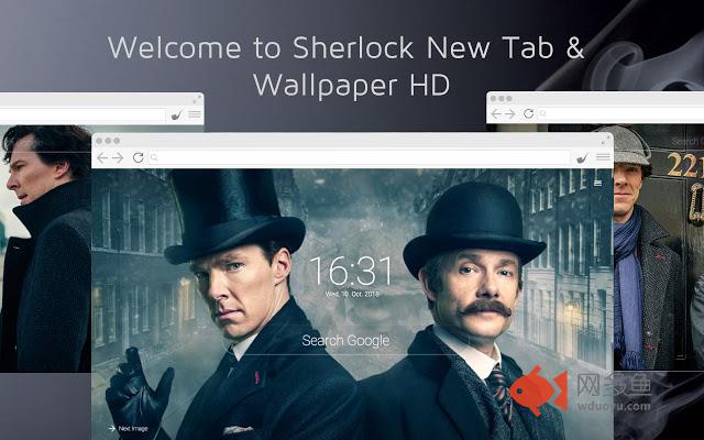 Sherlock - New Tab & Wallpaper HD