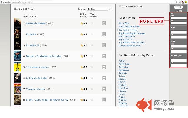 IMDb Filters插件截图