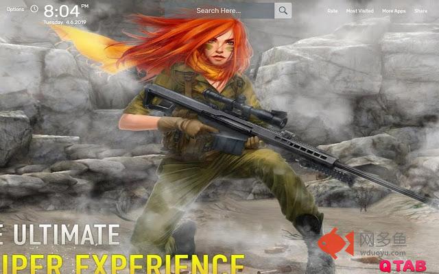 Sniper Arena Wallpapers HD Theme插件截图