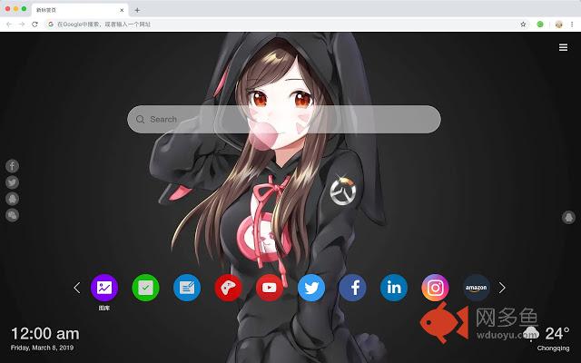 守望先锋 新标签页 高清游戏 流行壁纸 主题插件截图