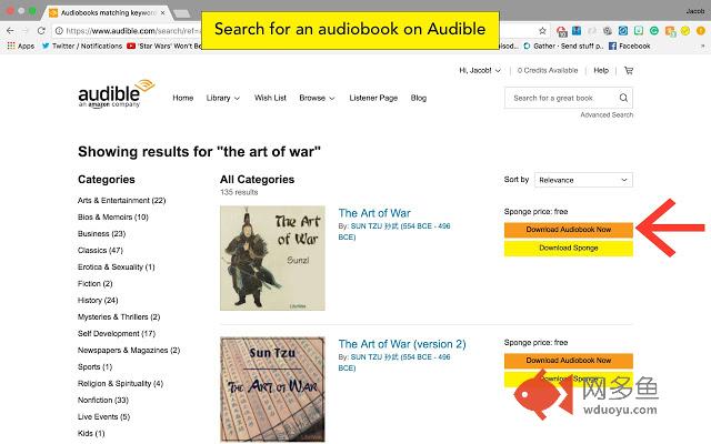 Sponge - free audiobook finder for audible