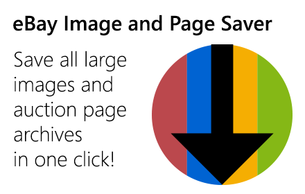 eBay Image and Page Saver插件截图