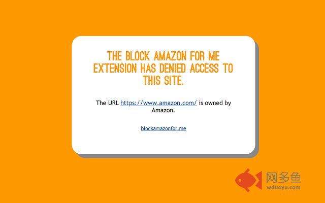 Block Amazon For Me