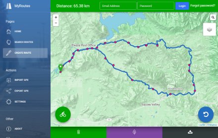 MyRoutes Route Planner插件截图
