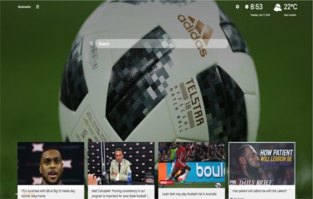 Sport Tab - New Tab with News插件截图