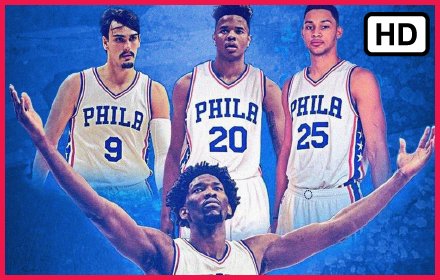 Philadelphia 76ers NBA Basketball HD Theme插件截图