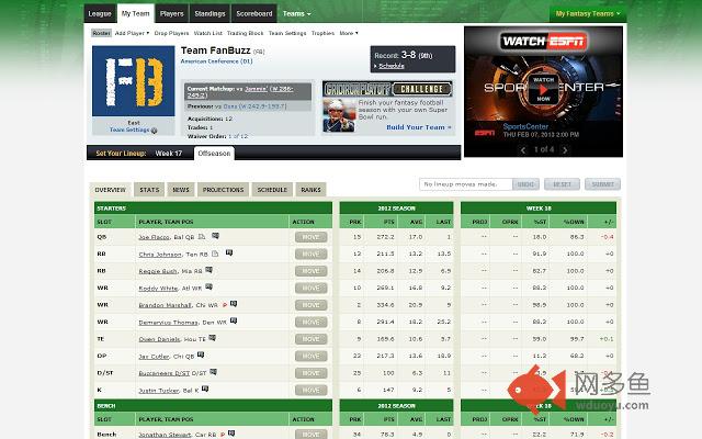 FanBuzz for ESPN Fantasy Sports