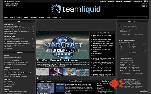 Teamliquid.net - Dark Theme