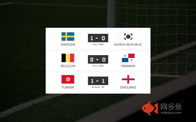 Live World Cup 2018 Fixtures and Scores