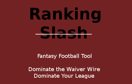 Ranking Slash for Fantasy Football插件截图