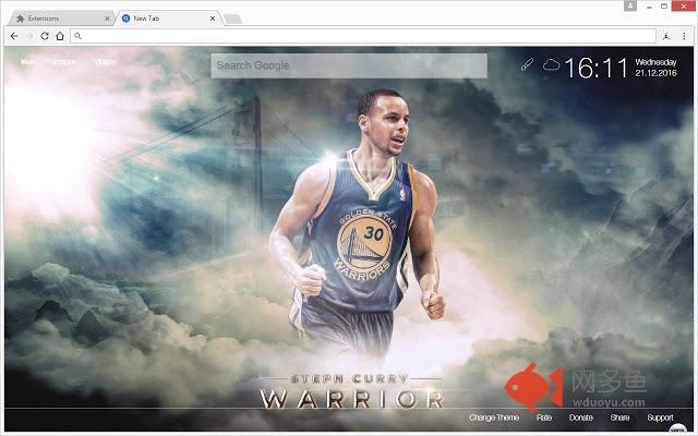 Stephen Curry Wallpaper HD New Tab NBA Themes