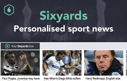 Sixyards: personalised sport news插件截图
