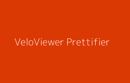 VeloViewer Prettifier插件截图