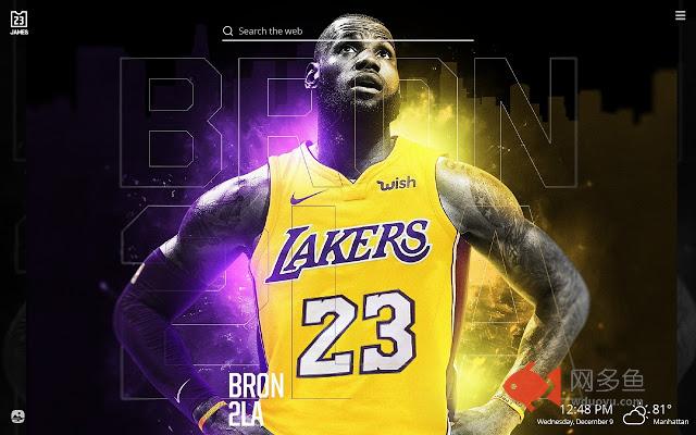 Lebron James NBA HD Wallpaper Theme