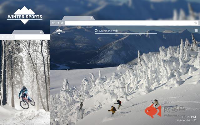 Winter Sports HD Wallpaper New Tab Theme