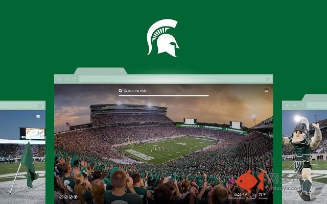 OFFICIAL Michigan State HD New Tab Theme