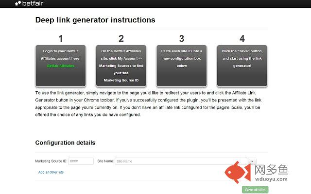 Betfair Affiliate Deep Link Generator