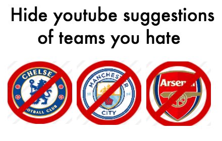 Youtube football rivals filter插件截图