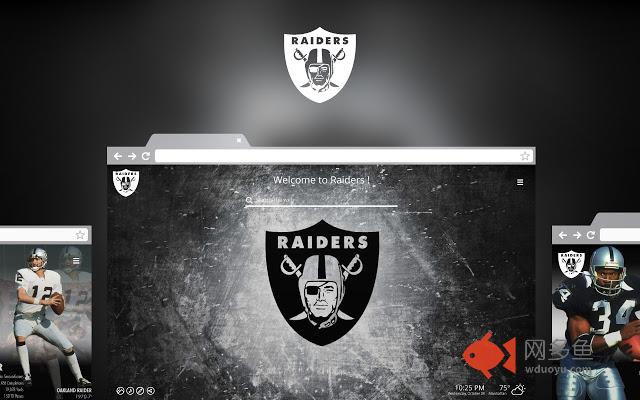 OFFICIAL NFL Oakland Raiders HD New Tab Theme