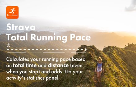 Strava Total Running Pace插件截图